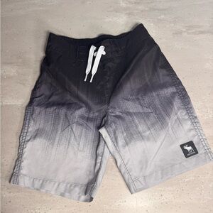 Abercrombie Kids 7:8  Gray Ombre Swim Shorts